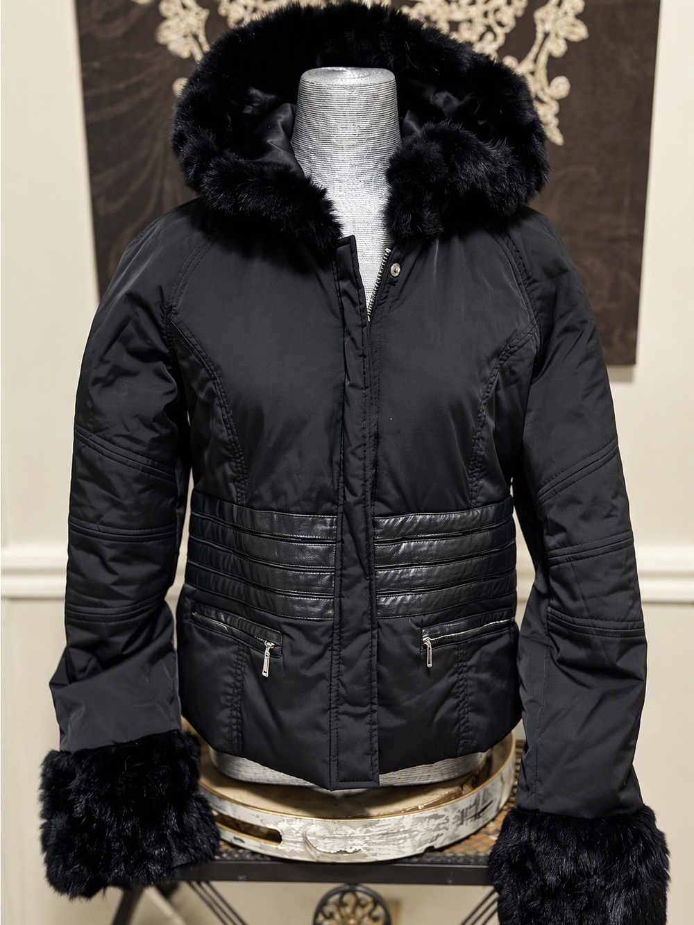 RARE Y2K BEBE PUFFER JACKET